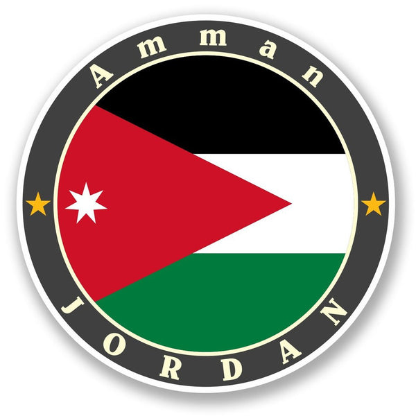 2 x Jordan Amman Vinyl Sticker #5619