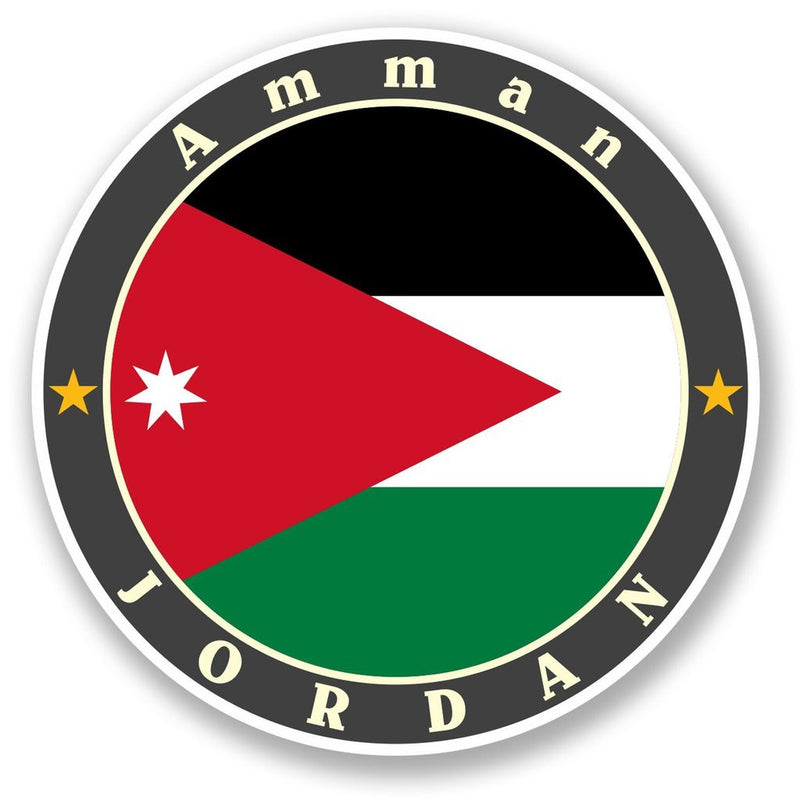 2 x Jordan Amman Vinyl Sticker