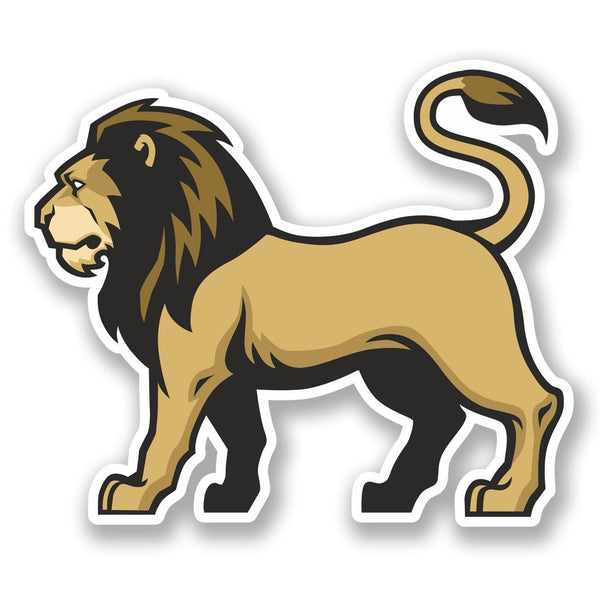2 x Proud Lion Tiger Vinyl Sticker #5625