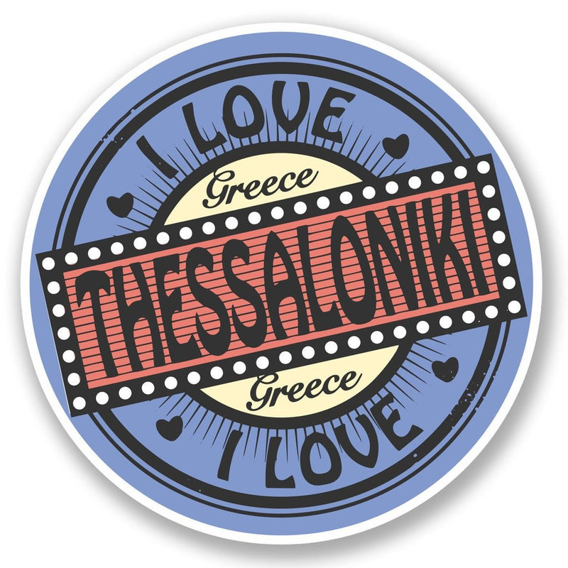 2 x Thessaloniki Greece Vinyl Sticker
