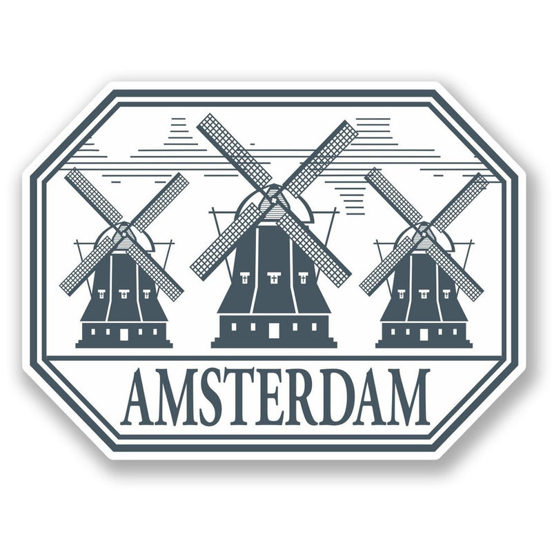 2 x Amsterdam Vinyl Sticker