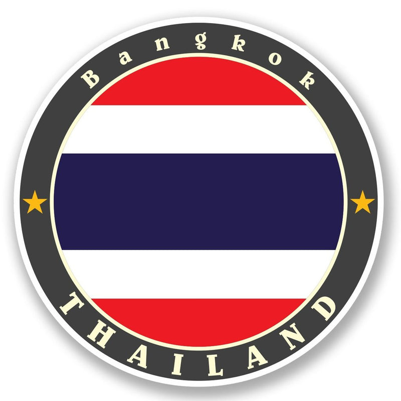 2 x Bangkok Thailand Vinyl Sticker