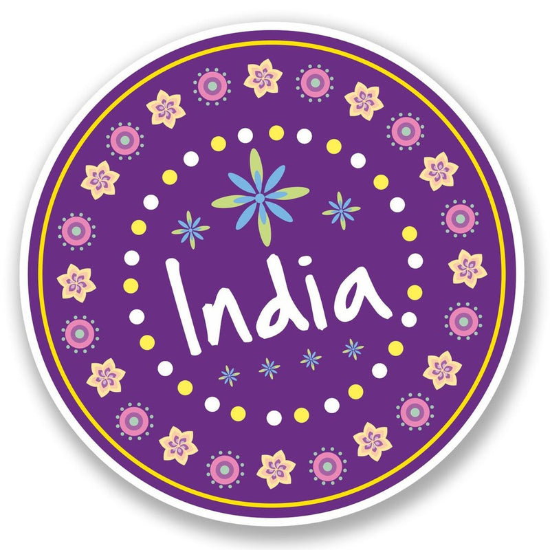 2 x Pretty India Indian Vinyl Sticker