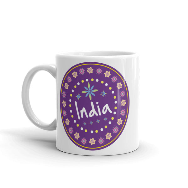 Pretty India Indian High Quality 10oz Coffee Tea Mug #5642