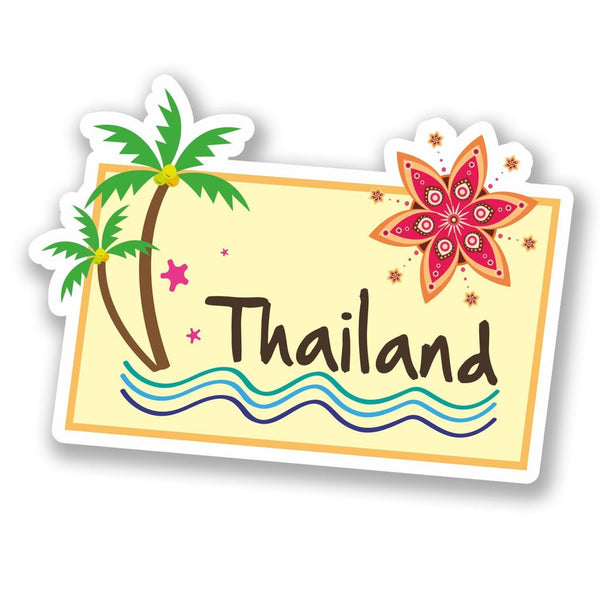 2 x Thailand Thai Vinyl Sticker #5644