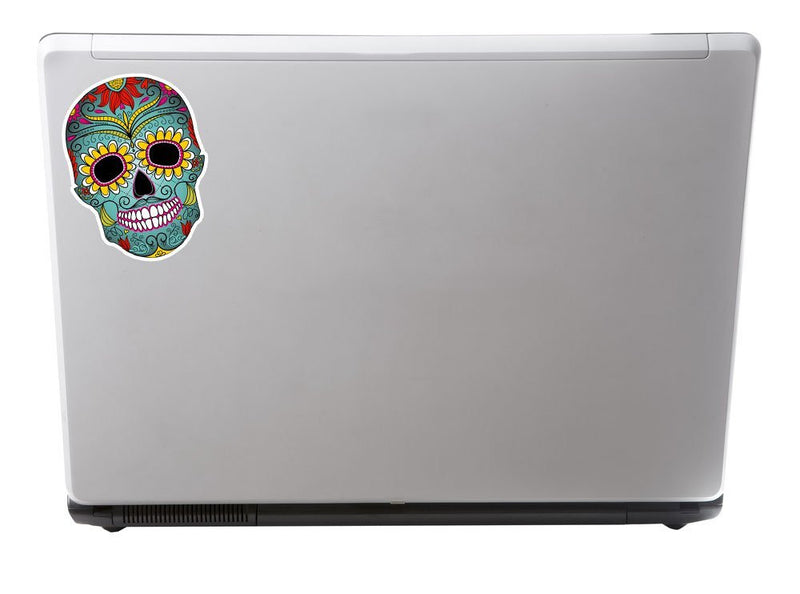 2 x Mexican Sugar Skull Vinyl Sticker