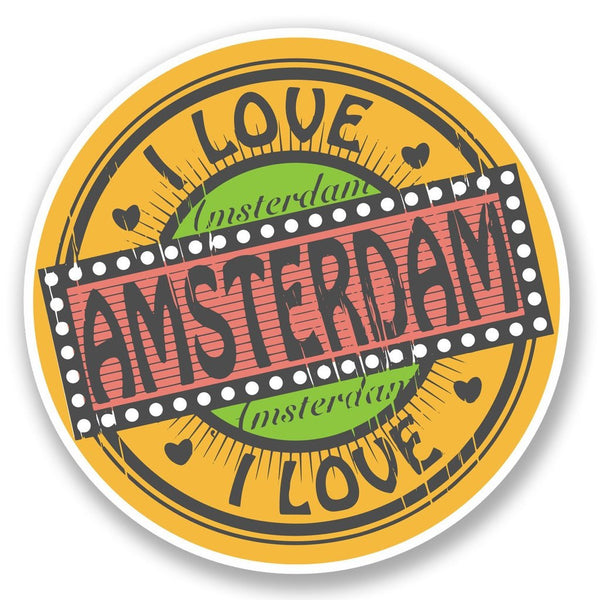 2 x Amsterdam Vinyl Sticker #5705
