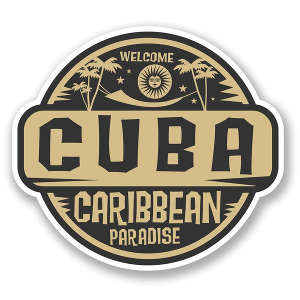 2 x Cuba Caribbean Vinyl Sticker #5716