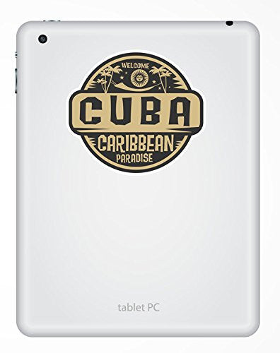 2 x Cuba Caribbean Vinyl Sticker