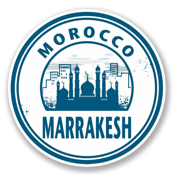 2 x Morocco Marrakesh Vinyl Sticker #5731