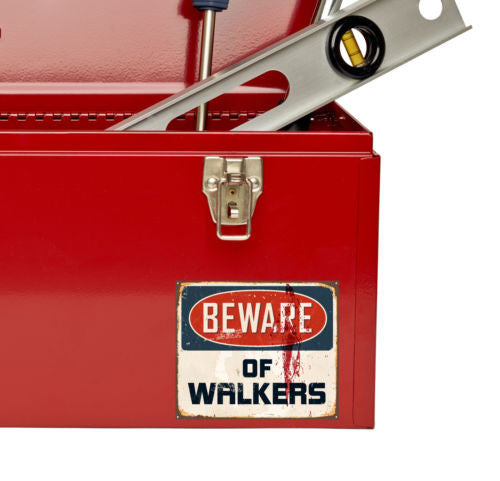 10cm Beware of Walkers - Walking Dead Style Vinyl Laptop Stickers