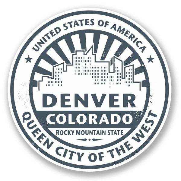 2 x Denver Colorado USA Vinyl Sticker #5734