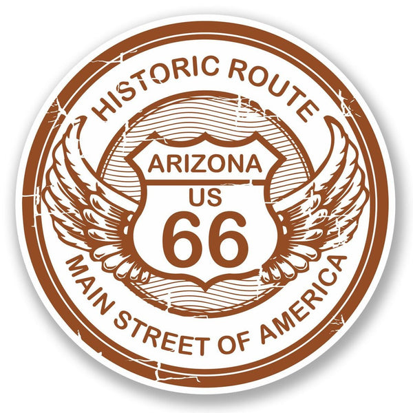 2 x Arizona Route 66 Vinyl Sticker #5742