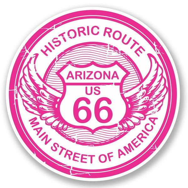 2 x Arizona Route 66 Vinyl Sticker #5743