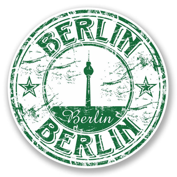 2 x Berlin Germany Vinyl Sticker #5763
