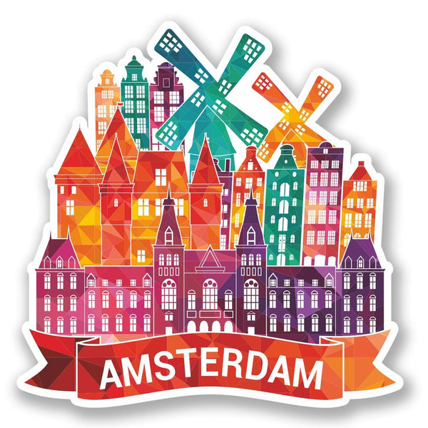 2 x Amsterdam Vinyl Sticker #5783