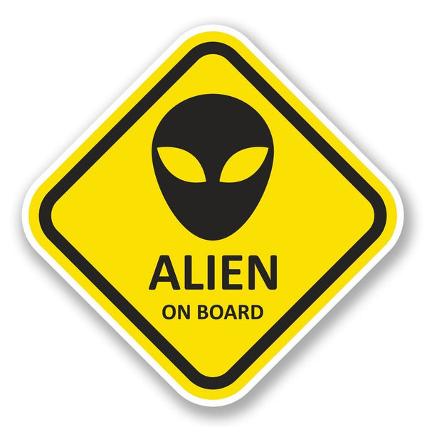 2 x Alien on Board Vinyl Sticker #5790