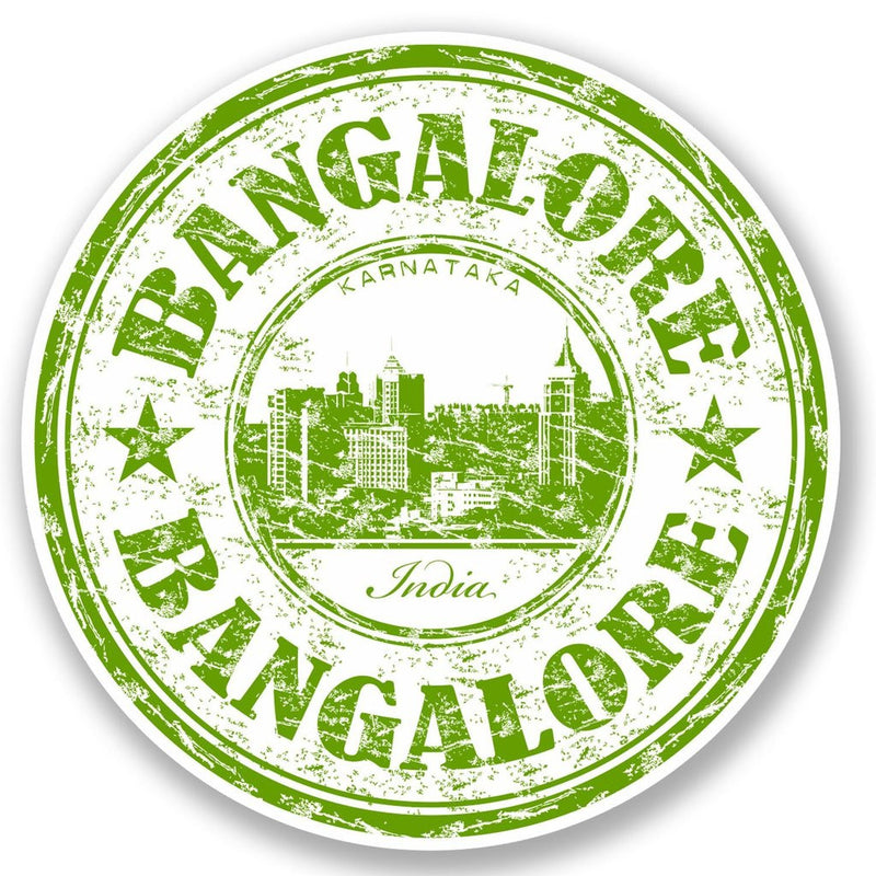 2 x Bangalore India Vinyl Sticker