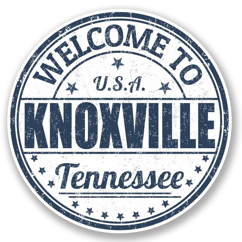 2 x Knoxville Tennessee USA Vinyl Sticker