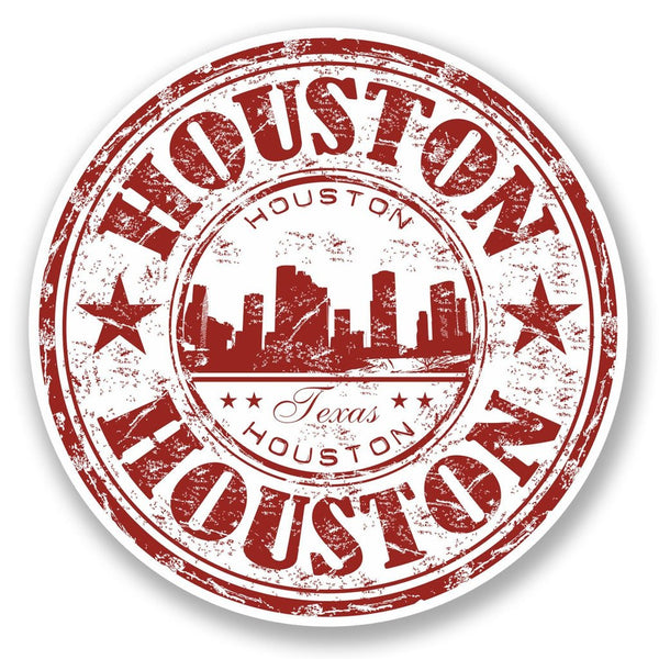 2 x Houston Texas USA Vinyl Sticker #5826
