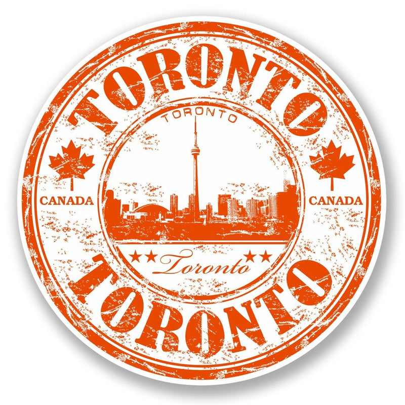 2 x Toronto Canada Vinyl Sticker
