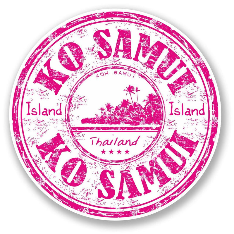 2 x Ko Samui Thailand Vinyl Sticker