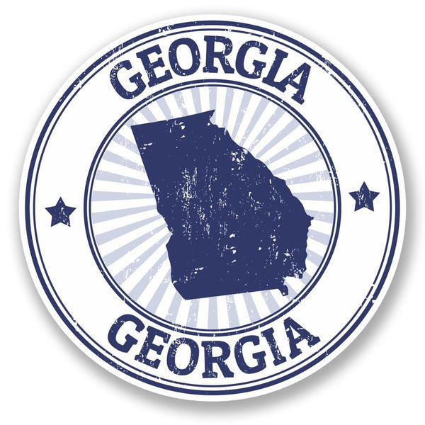 2 x Georgia USA Vinyl Sticker #5849