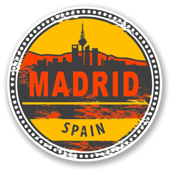 2 x Madrid Spain Vinyl Sticker #5852