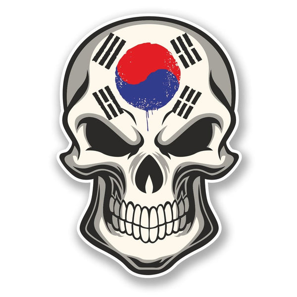 2 x Korea Flag Vinyl Sticker #5855