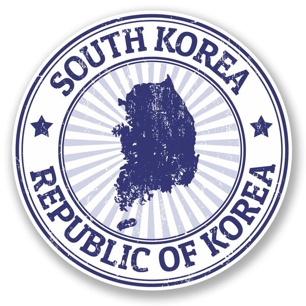 2 x South Korea Flag Vinyl Sticker #5856