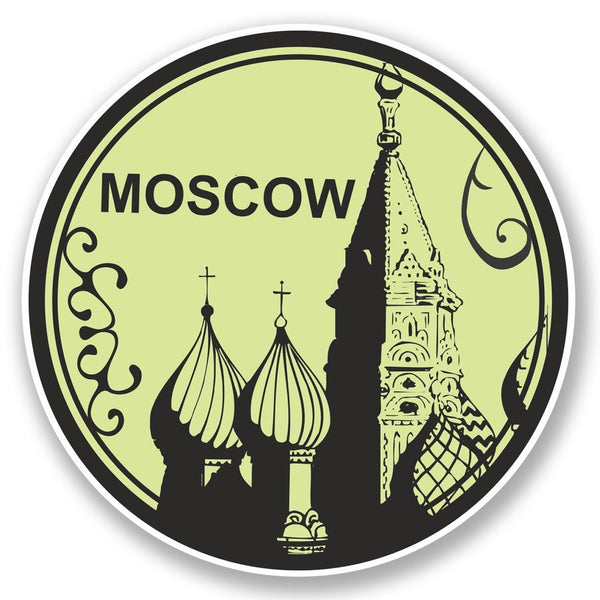2 x Russia Moscow Vinyl Sticker #5862