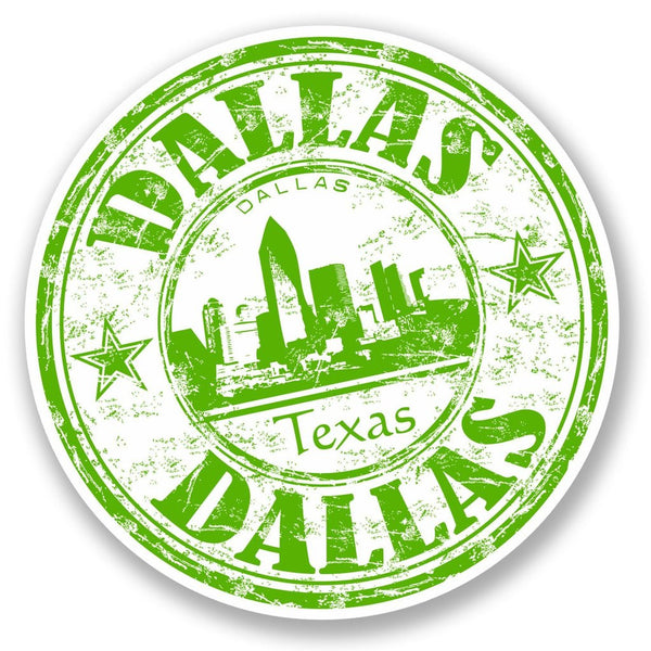 2 x Dallas Texas USA Vinyl Sticker #5864