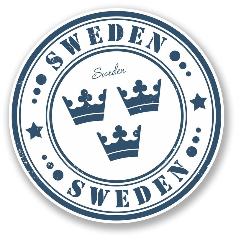 2 x Sweden Vinyl Sticker