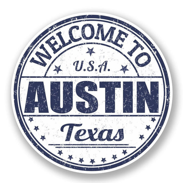 2 x Austin Texas USA Vinyl Sticker #5885