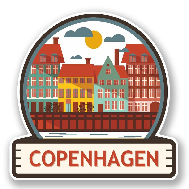 2 x Copenhagen Vinyl Sticker