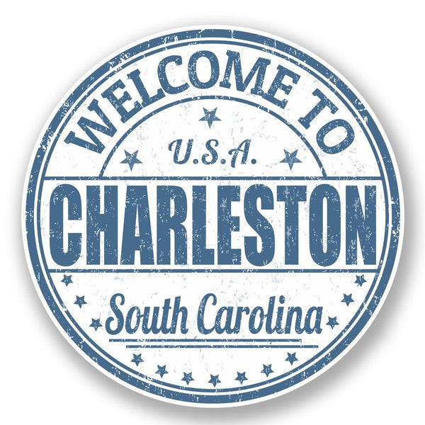 2 x Charleston South Carolina Vinyl Sticker #5901