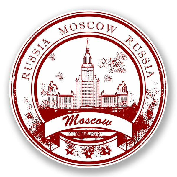 2 x Moscow Vinyl Sticker #5906