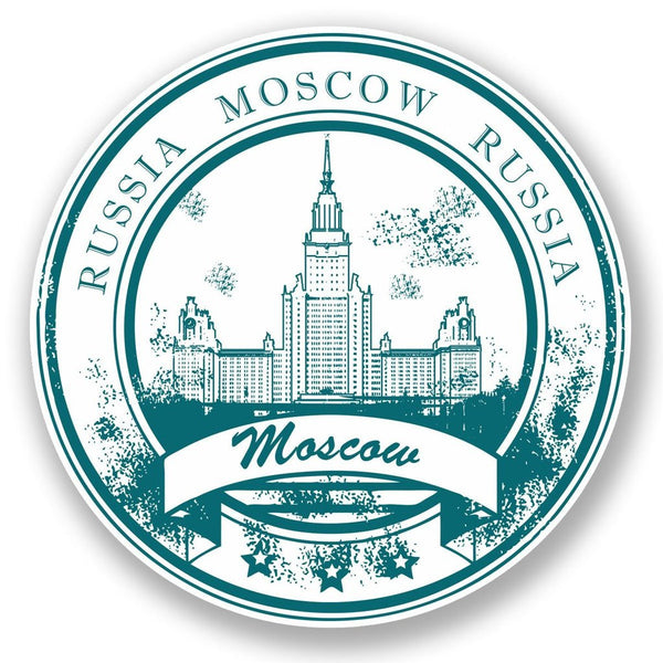 2 x Moscow Vinyl Sticker #5907