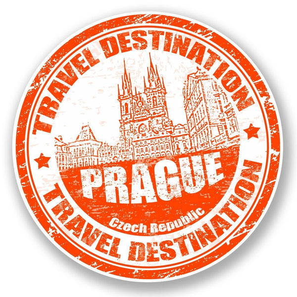 2 x Prague Czech Republic Vinyl Sticker #5908