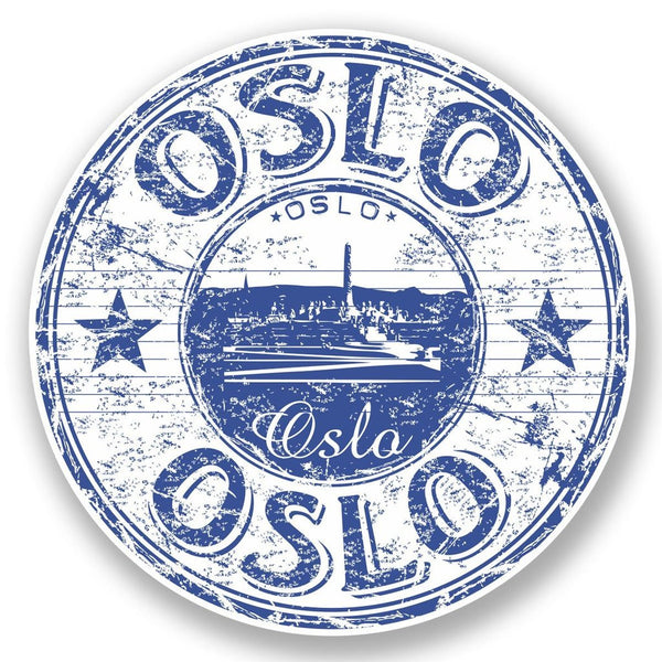 2 x Oslo Norway Vinyl Sticker #5911