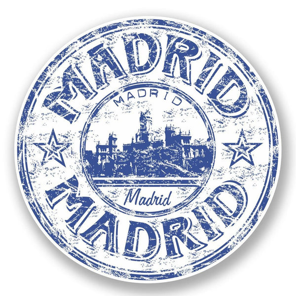 2 x Madrid Spain Vinyl Sticker #5919