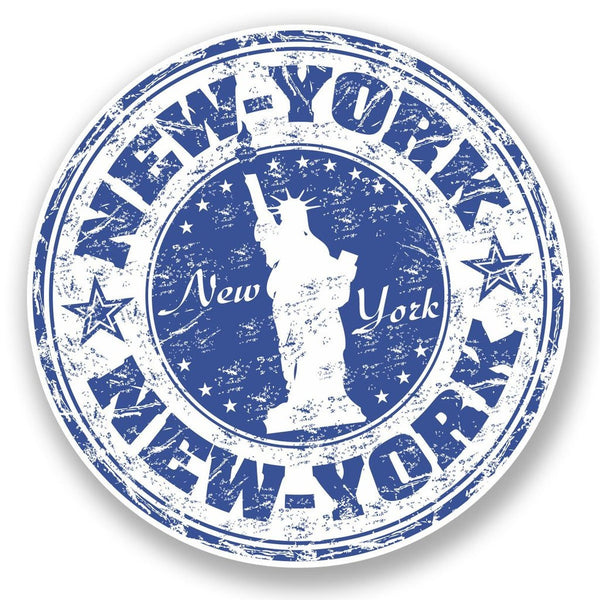 2 x New York USA Vinyl Sticker #5920