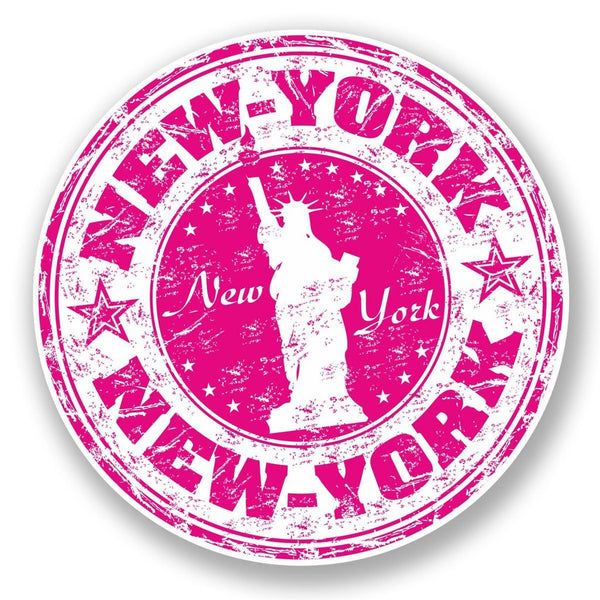 2 x New York USA Vinyl Sticker #5921