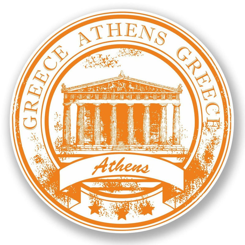 2 x Greece Athens Vinyl Sticker