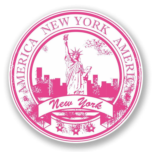 2 x New York USA Vinyl Sticker #5935