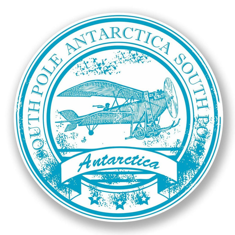 2 x Antarctica South Pole Vinyl Sticker
