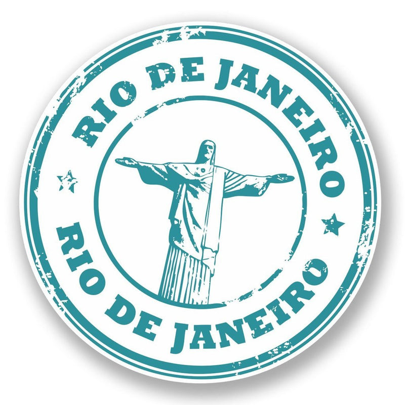 2 x Rio de Janeiro Vinyl Sticker