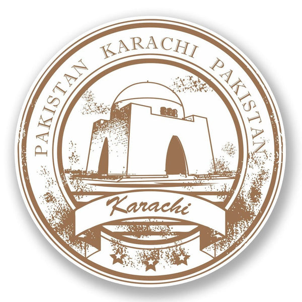 2 x Karachi Pakistan Vinyl Sticker #5951
