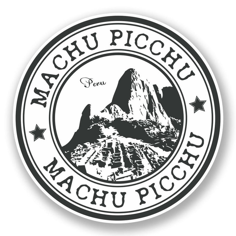 2 x Machu Picchu Peru Vinyl Sticker