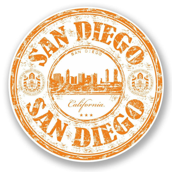 2 x San Diego California USA Vinyl Sticker #5965